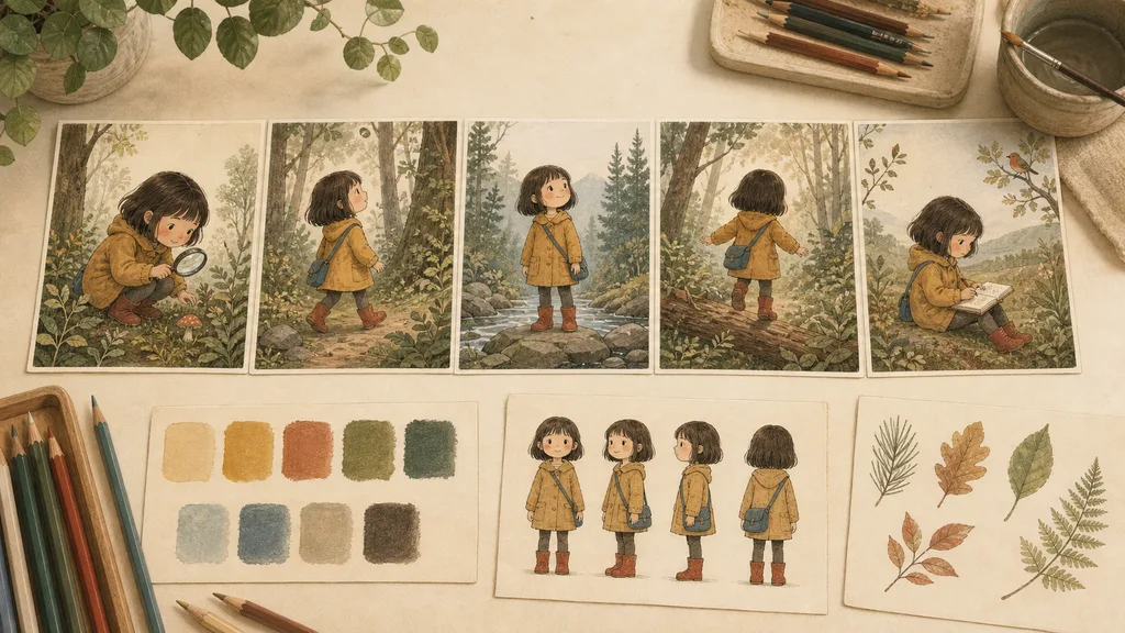 ¿Cómo mantener consistentes los personajes y el estilo en todas las ilustraciones?