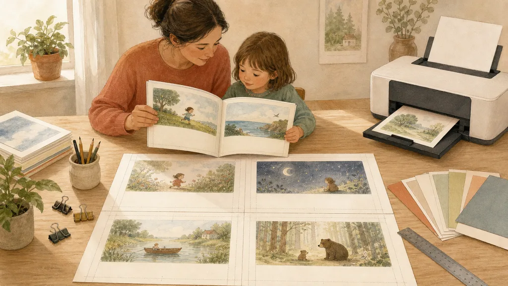 ¿Cómo maquetar un cuento como libro ilustrado imprimible?