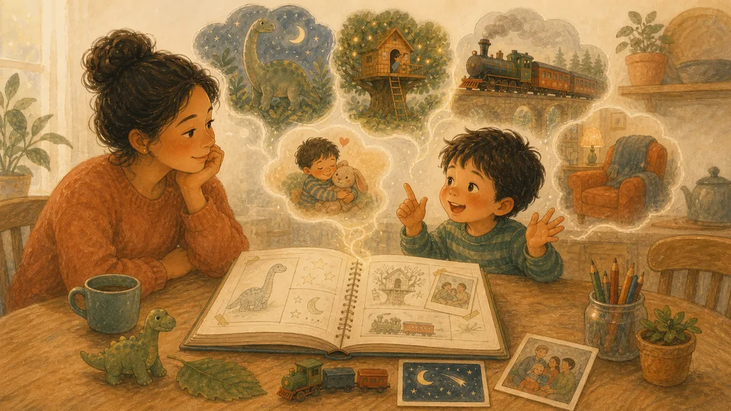 ¿Cómo convertir los intereses y experiencias de tu hijo en una descripción para un cuento?